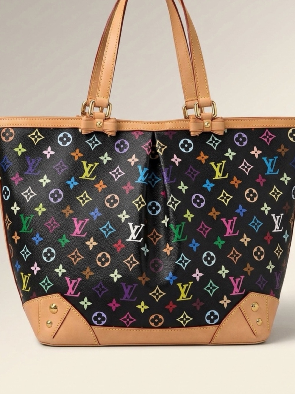 Louis Vuitton Black Murakami GM Tote with Coa and dust bag. EUC